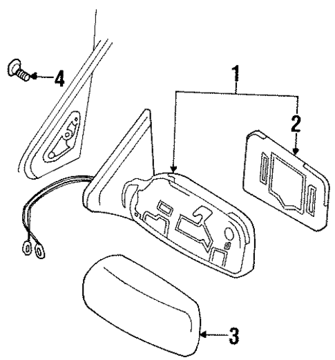 Outside Mirrors for 2001 INFINITI G20 #0