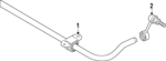 1N3511305G - Suspension: Stabilizer Bar for Volkswagen: ID. Buzz Image
