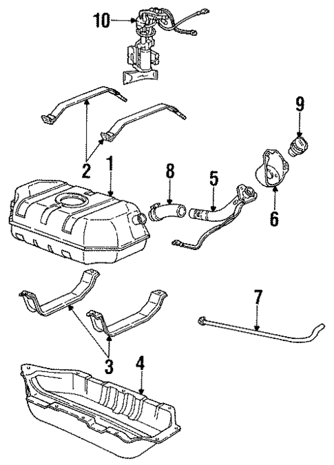 Fuel System Components for 1986 GMC Jimmy S15 #0