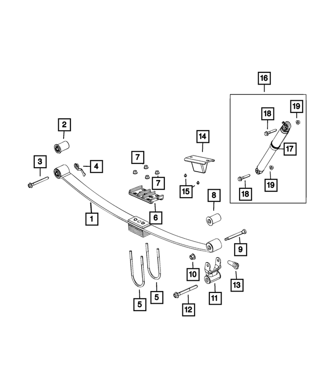 68449857AC - : Suspension Shock Absorber Kit for Mopar Image