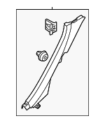 85890B1000RNB - Body: Lock Pillar Trim for Hyundai Image