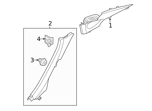 Interior Trim - Quarter Panels for 2015 Hyundai Genesis #0