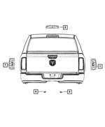 68523966AC - Electrical: Center High Mounted Stop Lamp for Ram: 2500, 3500 Image