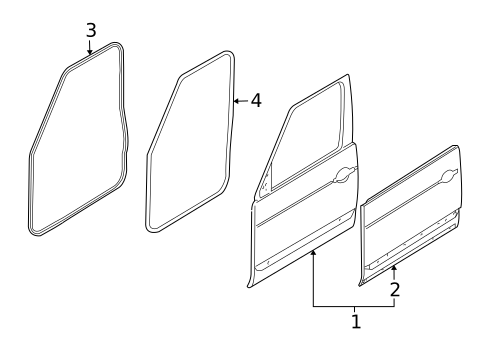 Door & Components for 2007 Land Rover LR3 #1