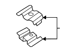 254932M600 - Cooling System: Cooler Pipe Clip for Hyundai Image