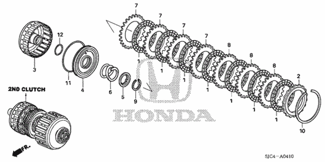 AT Clutch (2nd) for 2011 Honda Ridgeline #0