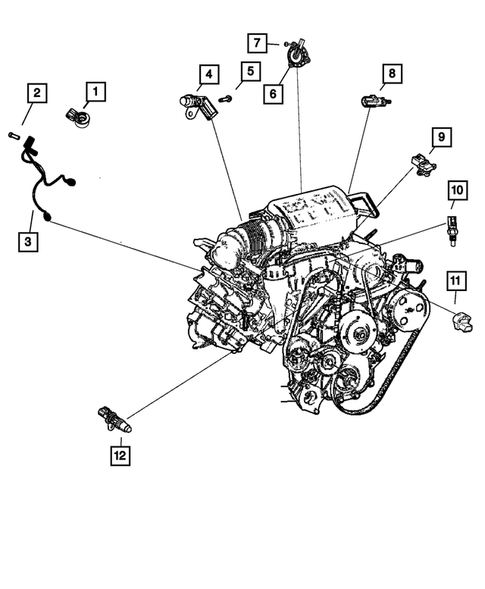 Sensors for 2011 Chrysler 200 #1