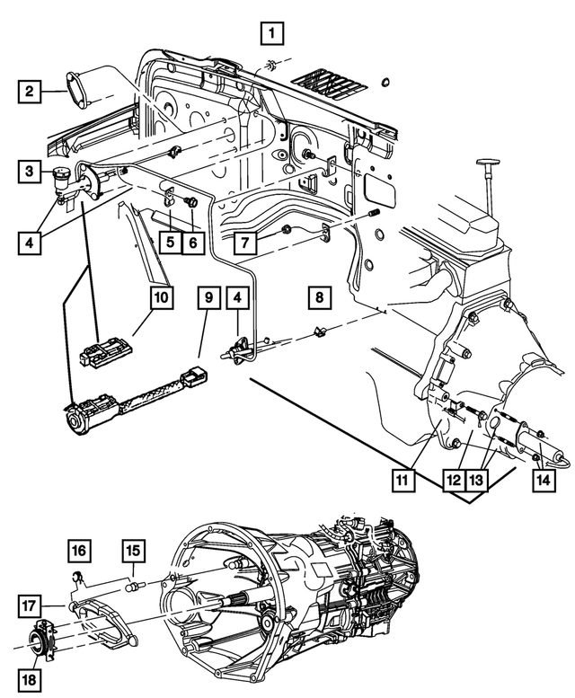 J4003909 - Clutch: Hex Flange With Serration Nut, Mounting for Mopar Image