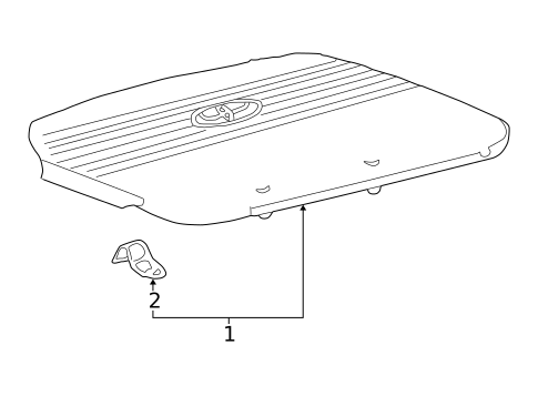 Engine Appearance Cover for 2000 Toyota Solara #0