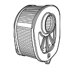 68572170AA - Engine: Air Filter for Ram: 1500 Image