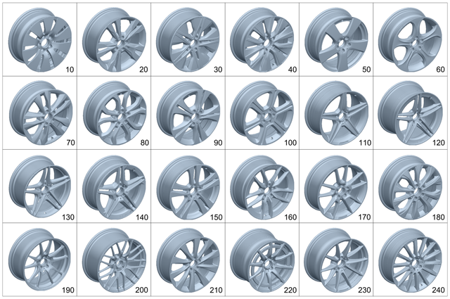 2054013000 - Wheels: Disk Wheel for Mercedes-Benz: C350e, C400, C43 AMG, C450 AMG, C63 AMG, C63 AMG S Image