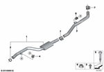 18307935428 - : Front Muffler for BMW Image