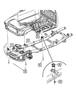 68090740AD - : Body Hold Down Cushion for Ram: 2500, 3500 Image
