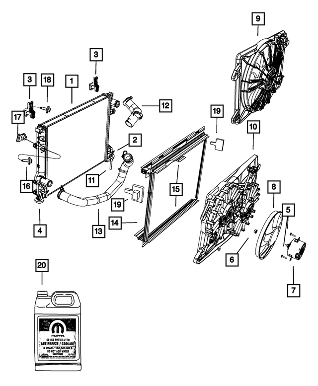 5137723AA - Cooling: A/c And Heater Drain for Mopar Image image