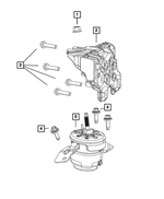 6513345AA - Engine: Hex Flange Head Lock Bolt for Mopar Image