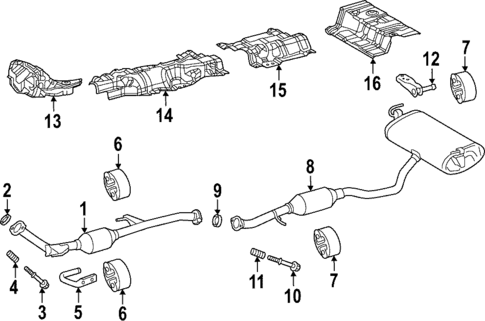 Exhaust Components for 2023 Toyota Corolla Cross #0