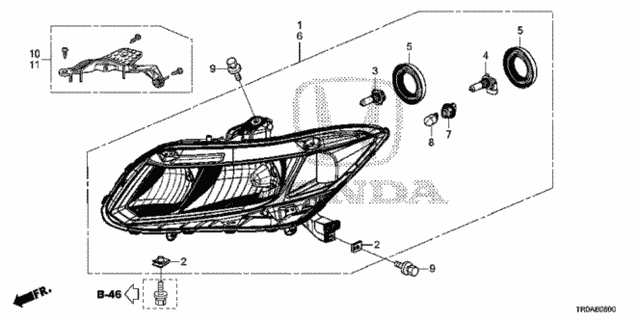 Headlight for 2013 Honda Civic #0