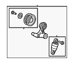 311705A2A03 - Cooling System: Belt Tensioner for Honda: Accord, Civic, CR-V, HR-V Image