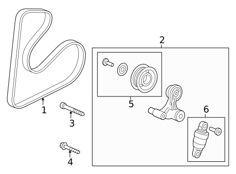 Belts & Pulleys for 2019 Honda CR-V #0