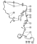 52128214 - Service Brakes: Brake Line Clip for Mopar Image