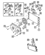 4792237AE - Cooling: Engine Coolant Thermostat for Chrysler: Concorde, Sebring | Dodge: Intrepid, Stratus Image
