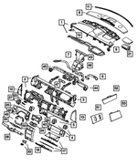 ZR771J3AE - : Instrument Panel Glove Box for Mopar Image