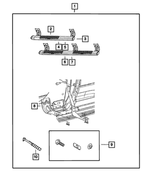 82211496AE - Mopar Accessories - Component Parts: Tubular Side Step Kit for Mopar Image
