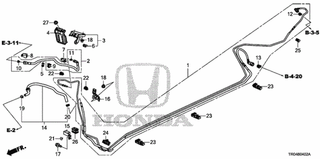 Fuel Pipe (2.4L) (KA/KC) for 2012 Honda Civic #0