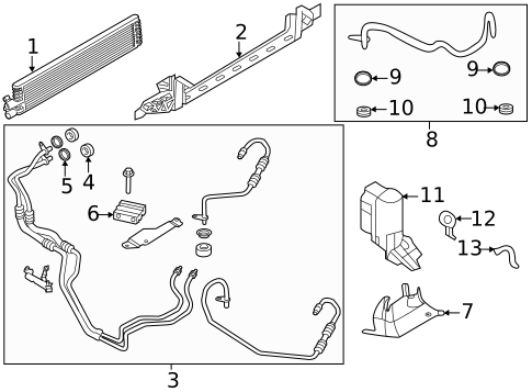 Trans Oil Cooler for 2018 Lincoln MKC #0