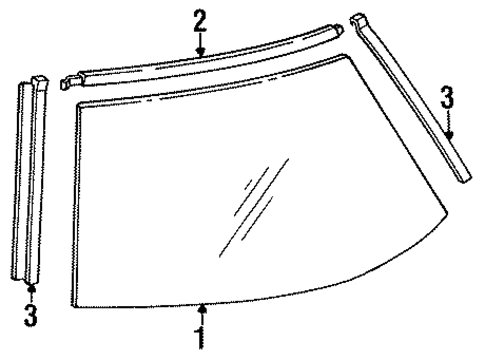 Reveal Moldings for 1990 Chrysler Imperial #0