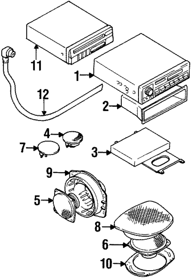 MR141385 - Entertainment &amp; Telematics: Speaker for Mopar Image
