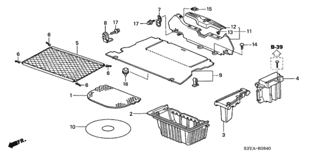 Trunk Lining for 2005 Honda Insight #0