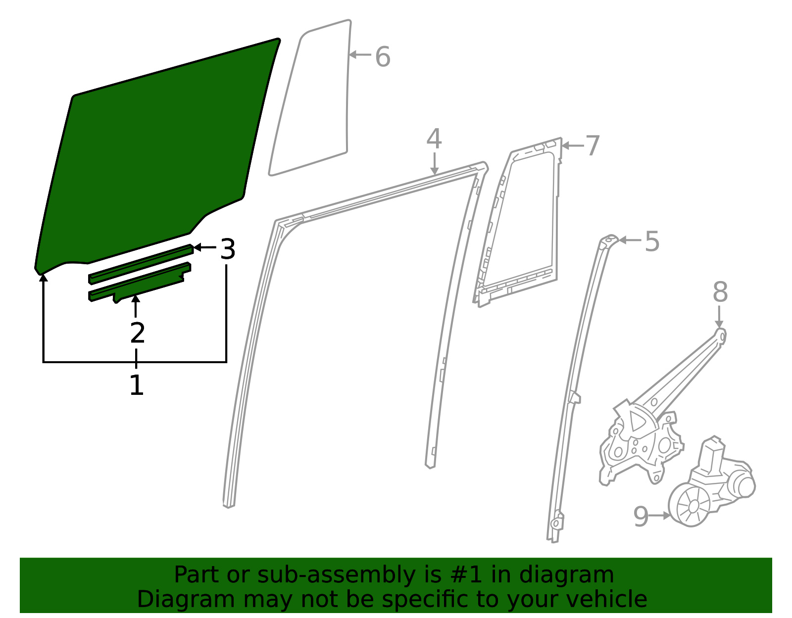 68103-60550 - Movable Glass 2024-2025 Toyota Land Cruiser | Longo ...