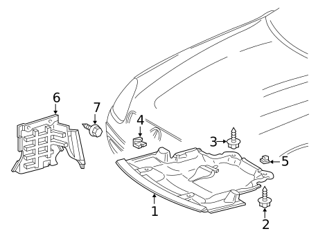 Splash Shields for 2003 Mercedes-Benz SLK 32 AMG&reg; #0