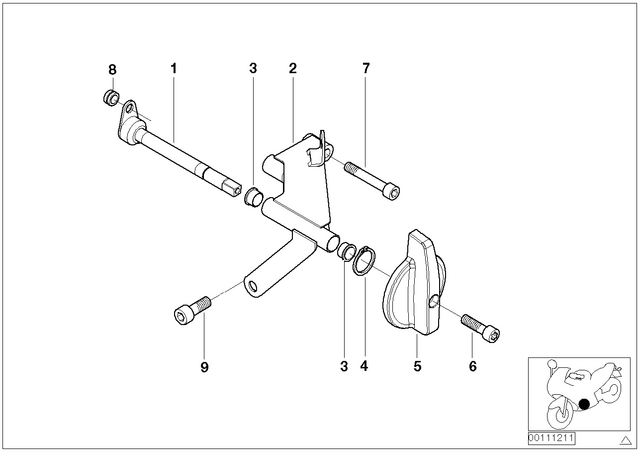 23417686870 - : Handle - Magnesium Met for BMW-Motorrad Image