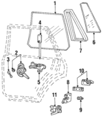 E3FZ5825713B - Body: Glass for Ford: Escort | Mercury: Lynx Image
