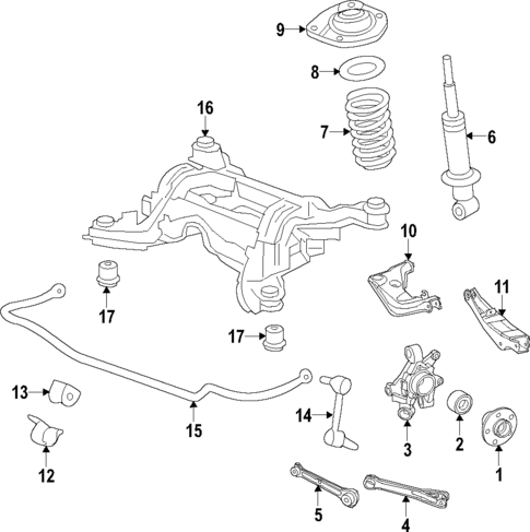Rear Suspension for 2017 Chevrolet SS #0