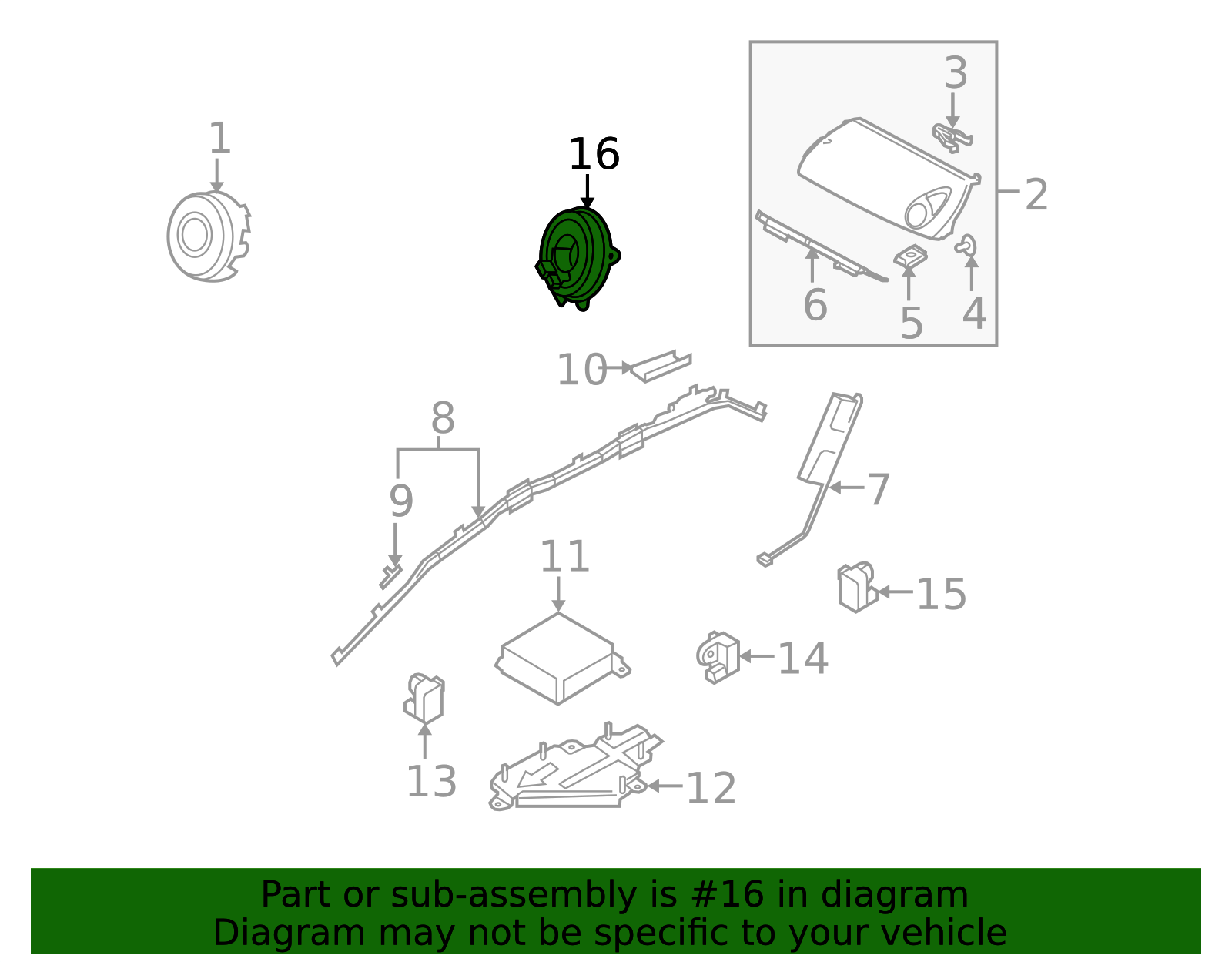 EH44-66-CS0A - Clock Spring - 2010-2012 Mazda CX-7 | Mazda Swag
