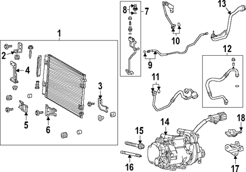 Condenser, Compressor & Lines for 2025 Toyota 4Runner #0