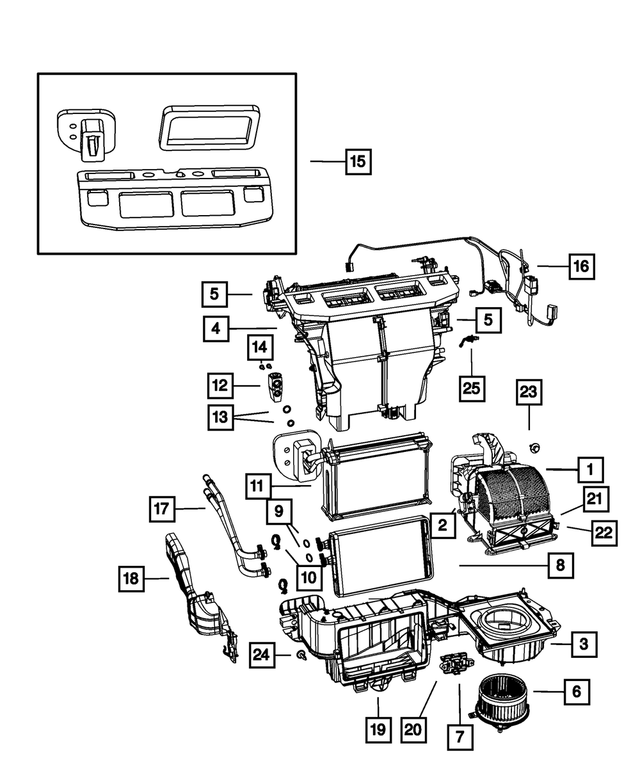 68059169AA - : A/C And Heater Wiring for Mopar Image