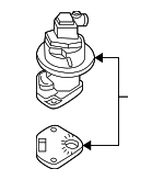18011P2M305 - : 1996-2000 Honda Civic - Egr Valve Kit for Honda: Civic Image