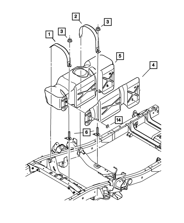 « 52121717AF –  : Carburant RÉservoir pour Mopar Image »