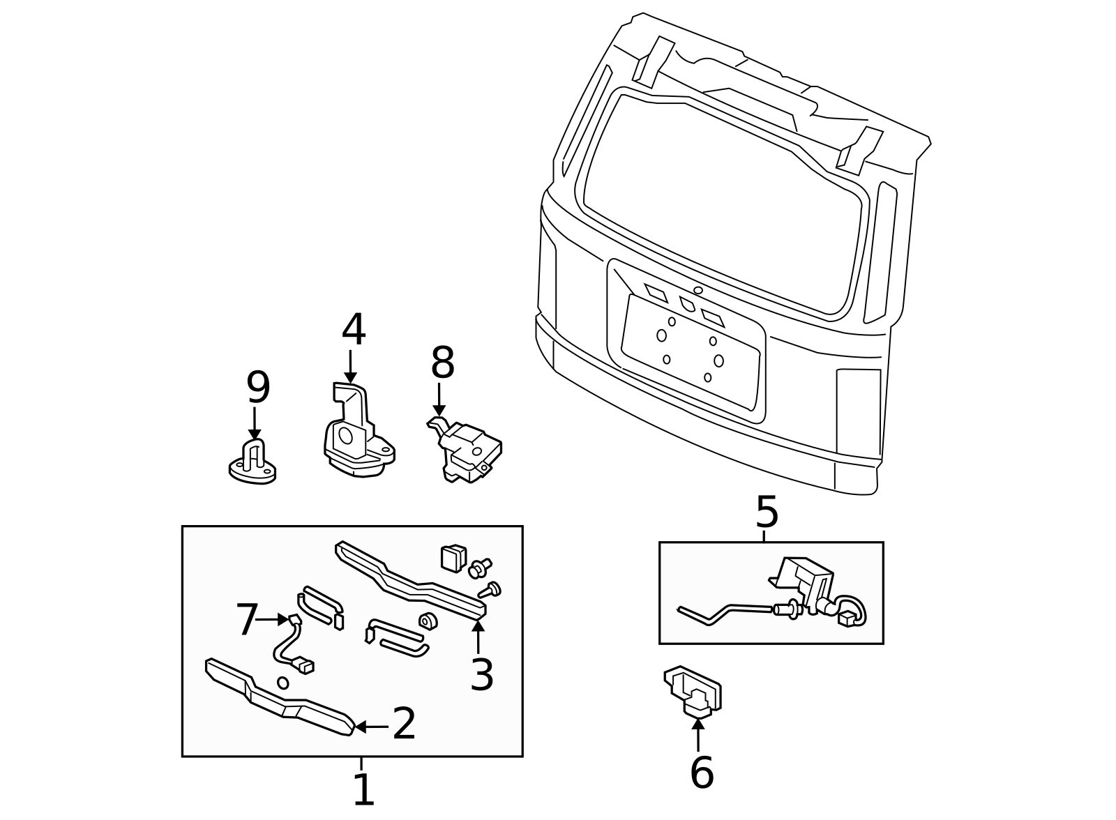 74811-SZA-A01 - Actuator Assembly, Glass Hatch 2009-2015 Honda Pilot ...