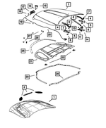 52854575AA - Body Sheet Metal Except Doors: Shim for Dodge: Durango | Jeep: Grand Cherokee, Grand Cherokee WK Image