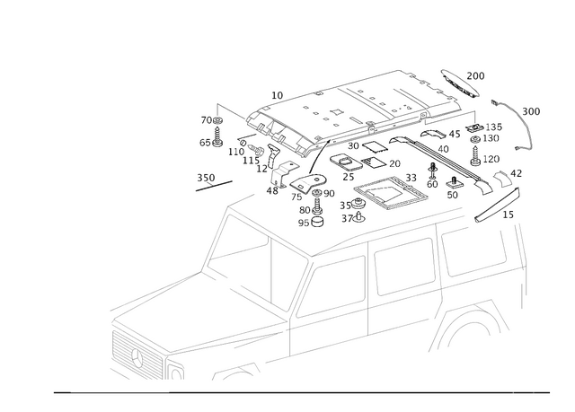 4636905052 - Covering and Lining: Trim, Roof for Mercedes-Benz: G55 AMG, G550, G63 AMG Image image