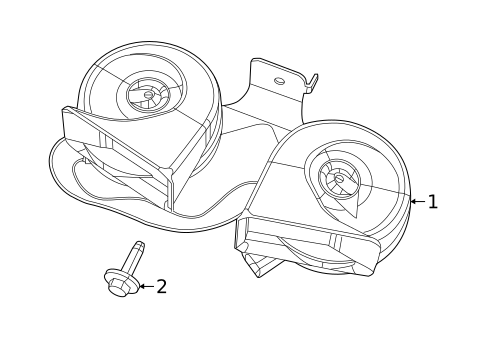 Horn for 2020 Jeep Compass #0