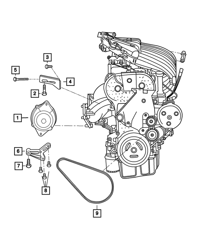 6101512 - Electrical: Hex Head Screw And Washer for Mopar Image