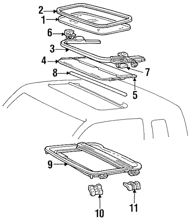 MB419940 - Body: Glass for Mopar Image