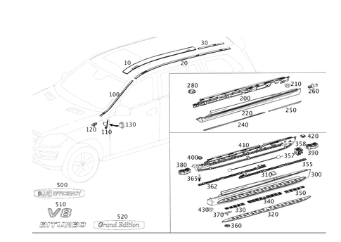 Exterior Detachable Parts for 2018 Mercedes-Benz GLS450 #0