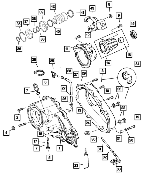 Case and Related Parts for 2001 Jeep Cherokee #0